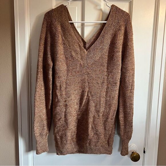 Maurices Brown V-neck sweater  - Picture 3 of 10